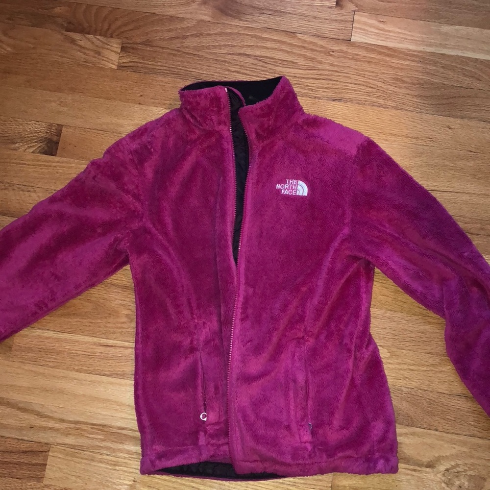 Fuzzy North face jacket